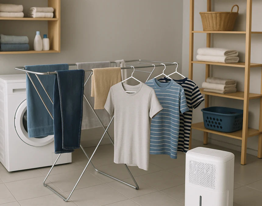 Avfuktare i tvättstuga för effektiv torkning